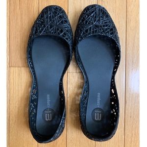 Black Melissa Campana flats